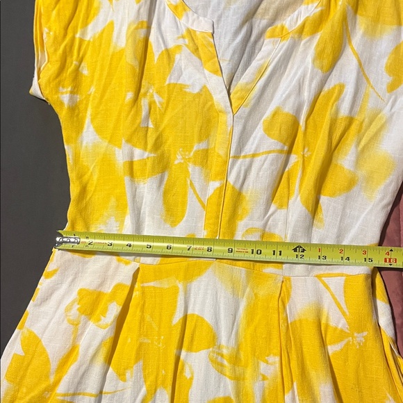 Simply Vera Vera Wang Yellow Floral Mini Dress - Picture 5 of 6